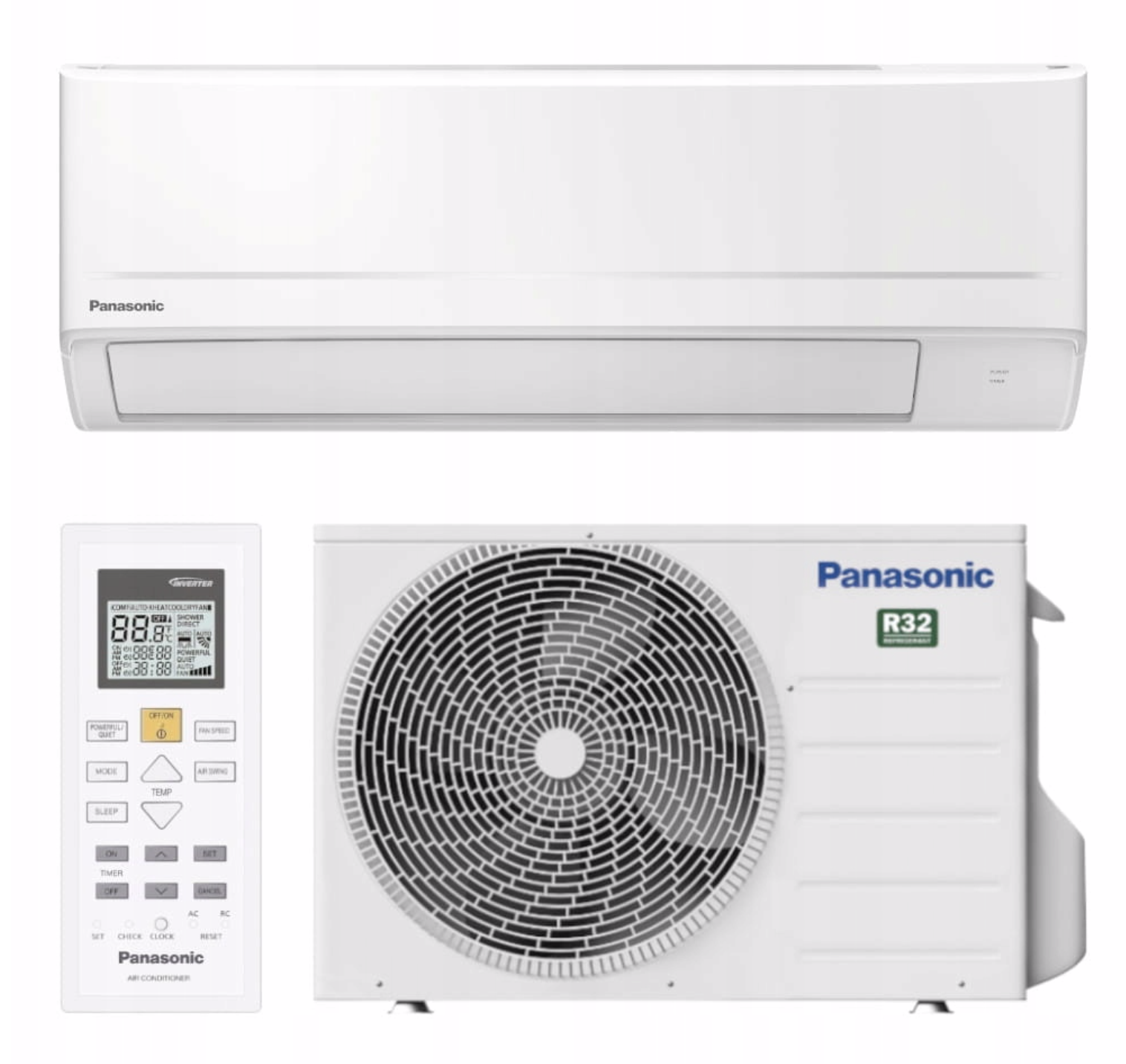 **Panasonic KIT-UZ50-CKE UZ 5,0 kW – WLAN-Wandklimagerät mit R32 | CS-UZ50CKE + CU-UZ50CKE**