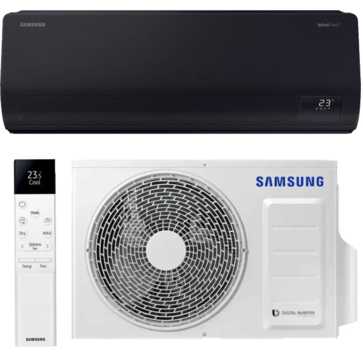 Samsung WindFree Avant S2 Black Split Klimaanlage AR70F12C1ABNEU - 3,5 kW